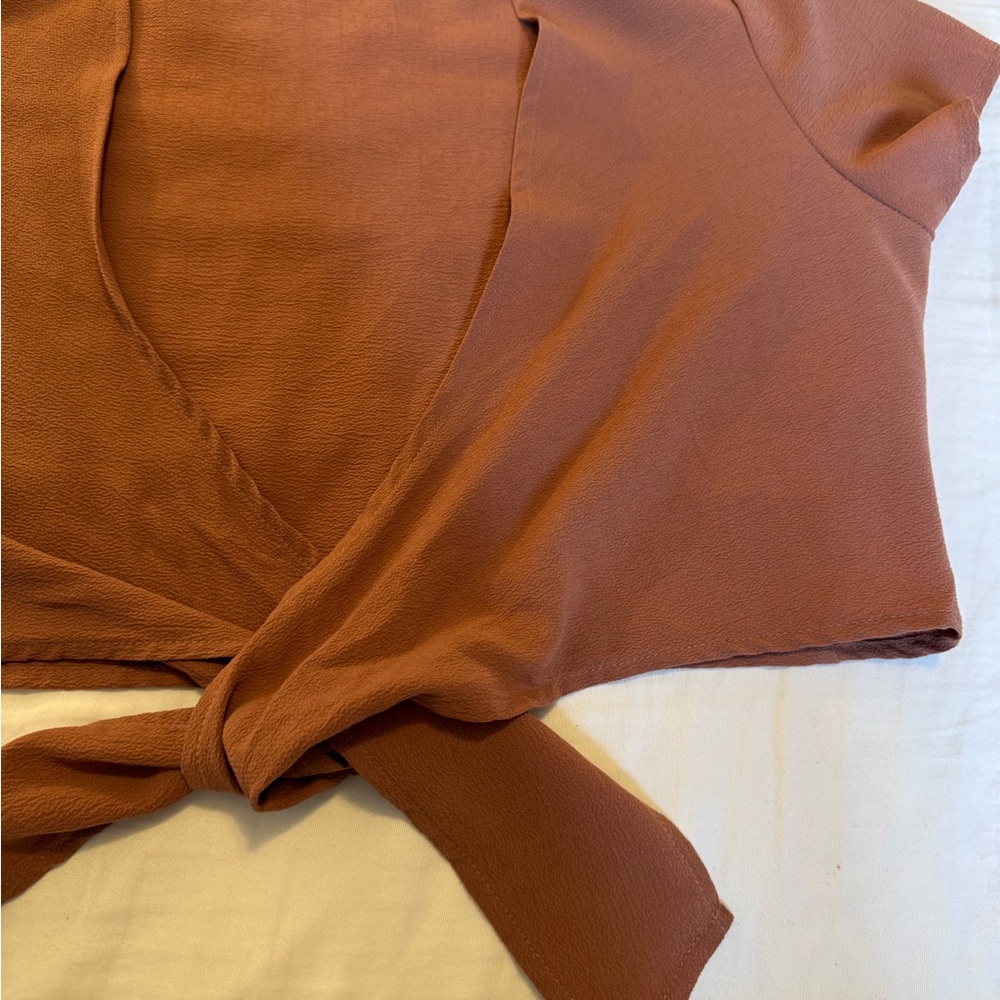 Windsor Rust Wrap Top - Picture 4 of 4